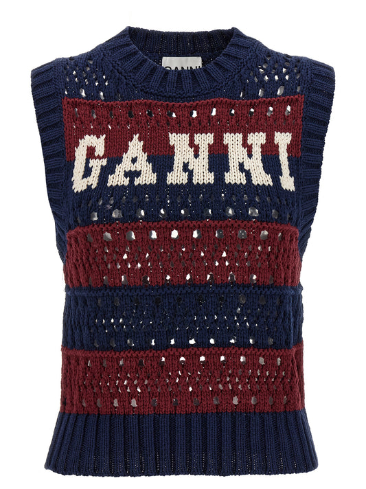 'Blue Striped' vest Gilet
