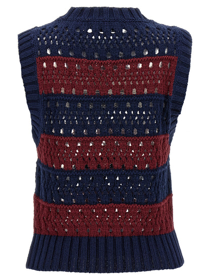 'Blue Striped' vest Gilet
