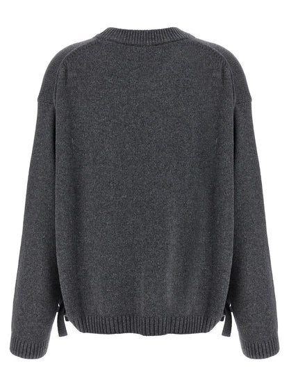 Side laces sweater Sweater, cardigans