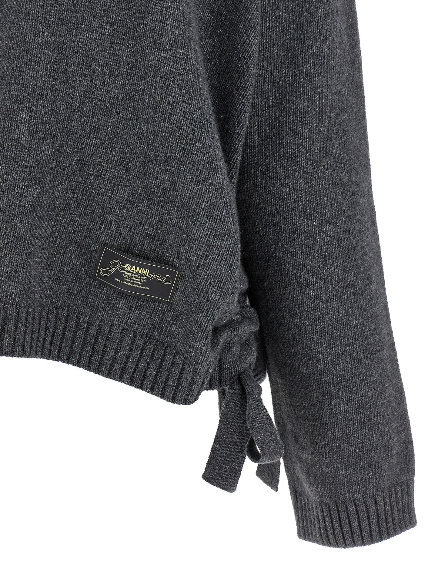 Side laces sweater Sweater, cardigans