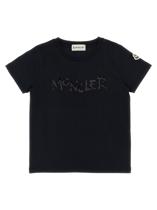 Sequins logo t-shirt T-shirt