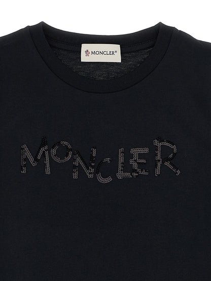 Sequins logo t-shirt T-shirt