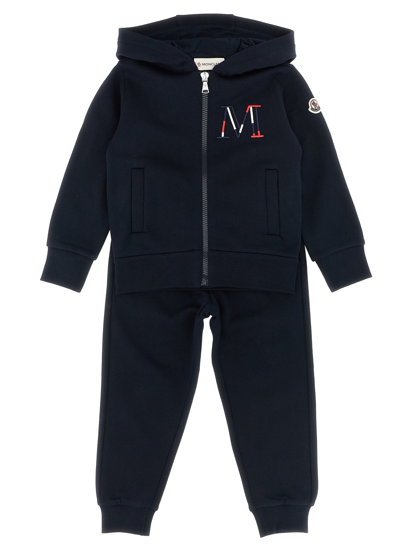 Logo embroidery sweatshirt + joggers Dresses