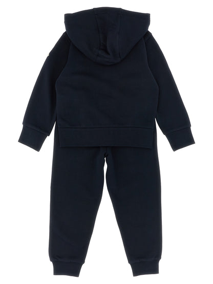 Logo embroidery sweatshirt + joggers Dresses
