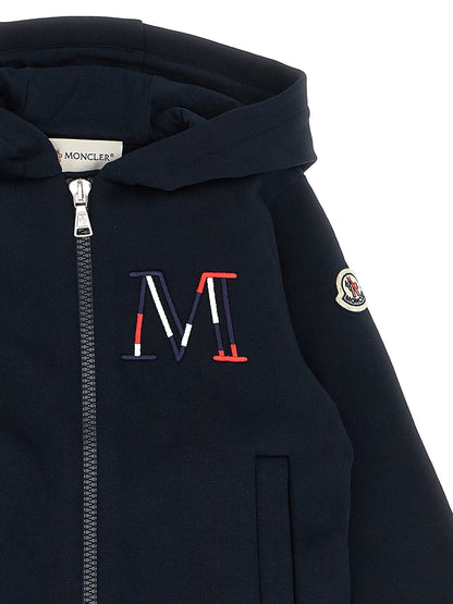 Logo embroidery sweatshirt + joggers Dresses