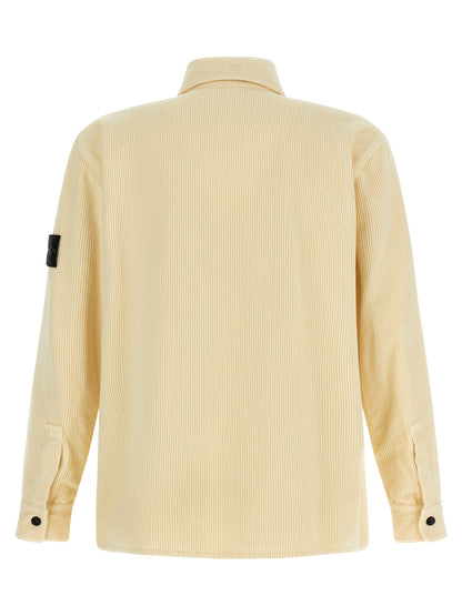 Ribbed velvet overshirt Shirt, blouse
