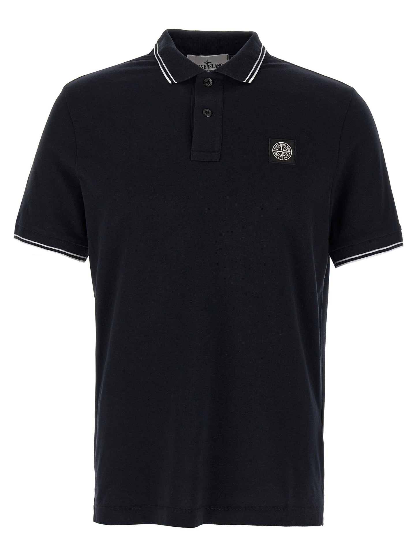 Logo patch polo shirt Polo
