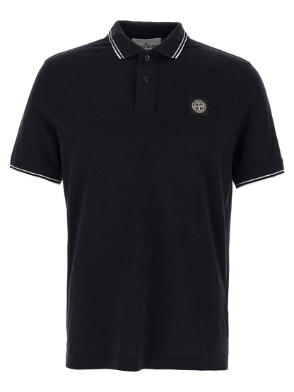 Logo patch polo shirt Polo