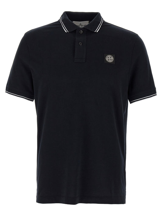 Logo patch polo shirt Polo