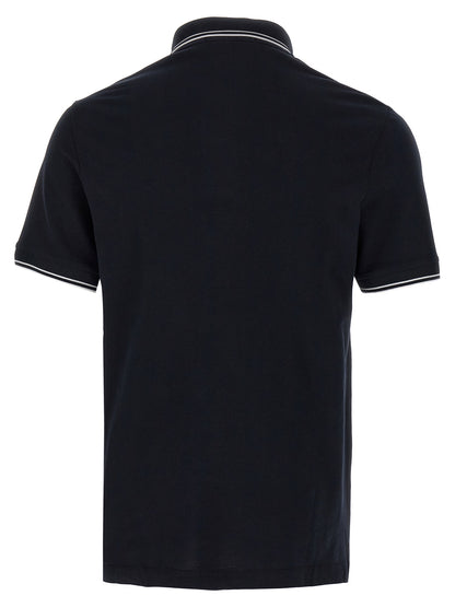 Logo patch polo shirt Polo