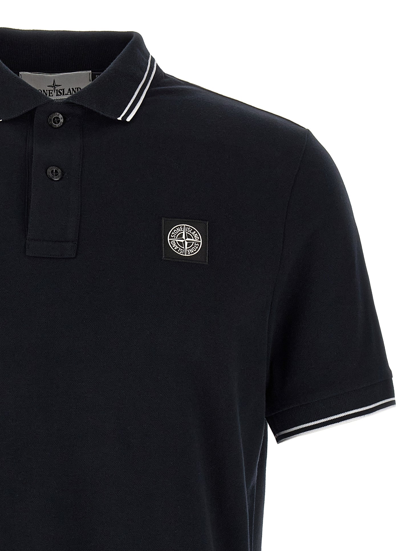 Logo patch polo shirt Polo
