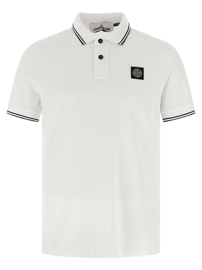 Logo patch polo shirt Polo