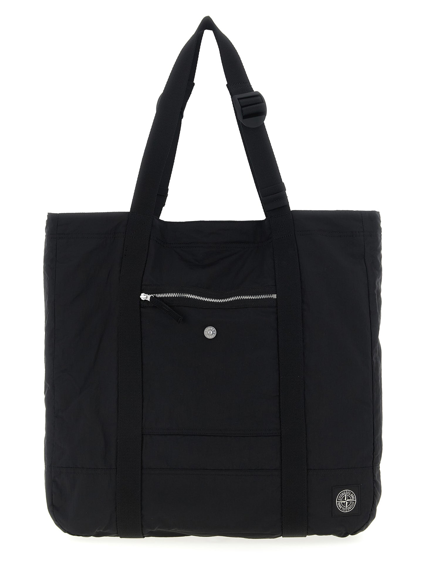Logo patch shopping bag Tote bag