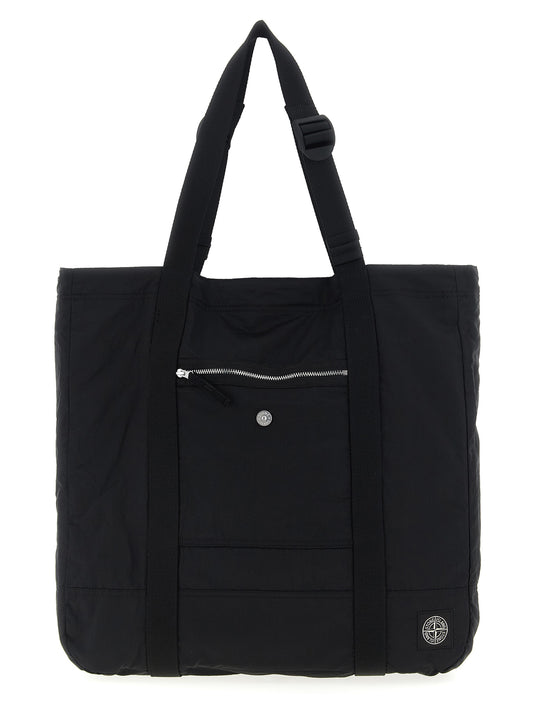 Logo patch shopping bag Tote bag