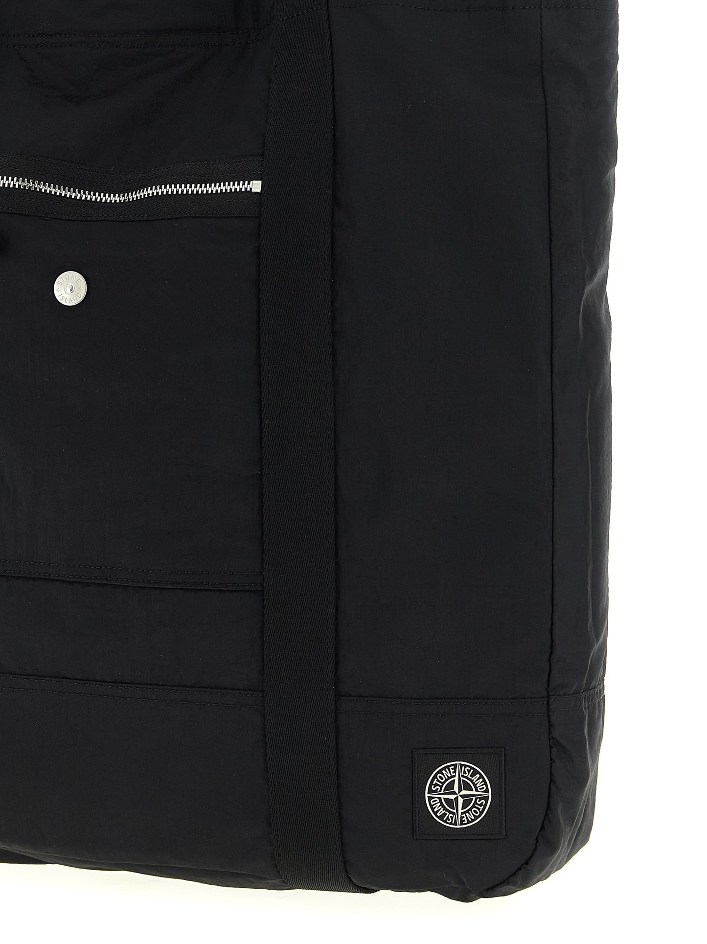 Logo patch shopping bag Tote bag