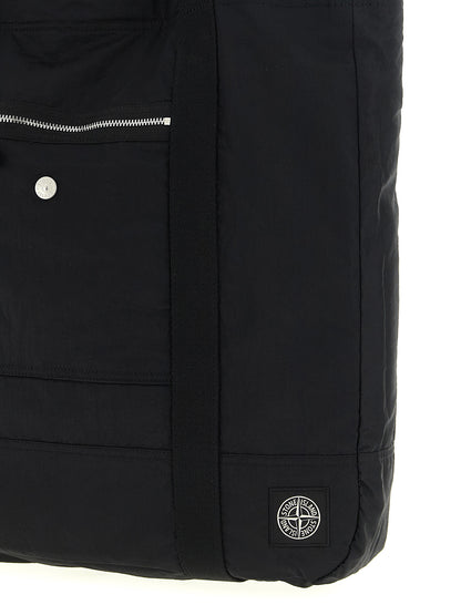 Logo patch shopping bag Tote bag