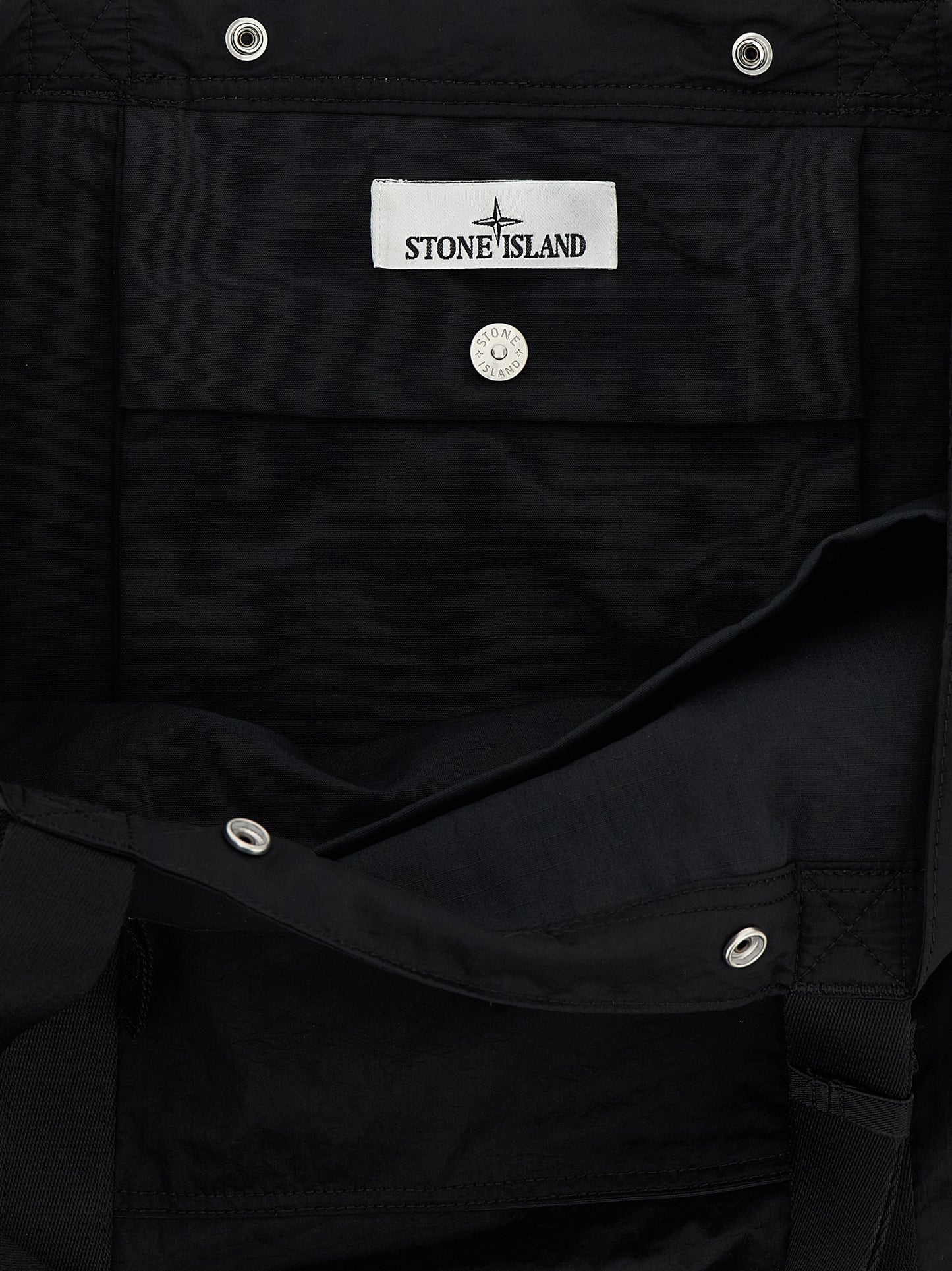 Logo patch shopping bag Tote bag