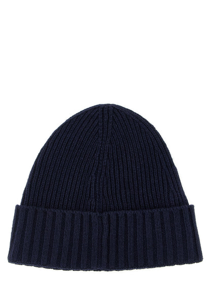 Logo patch beanie Hats