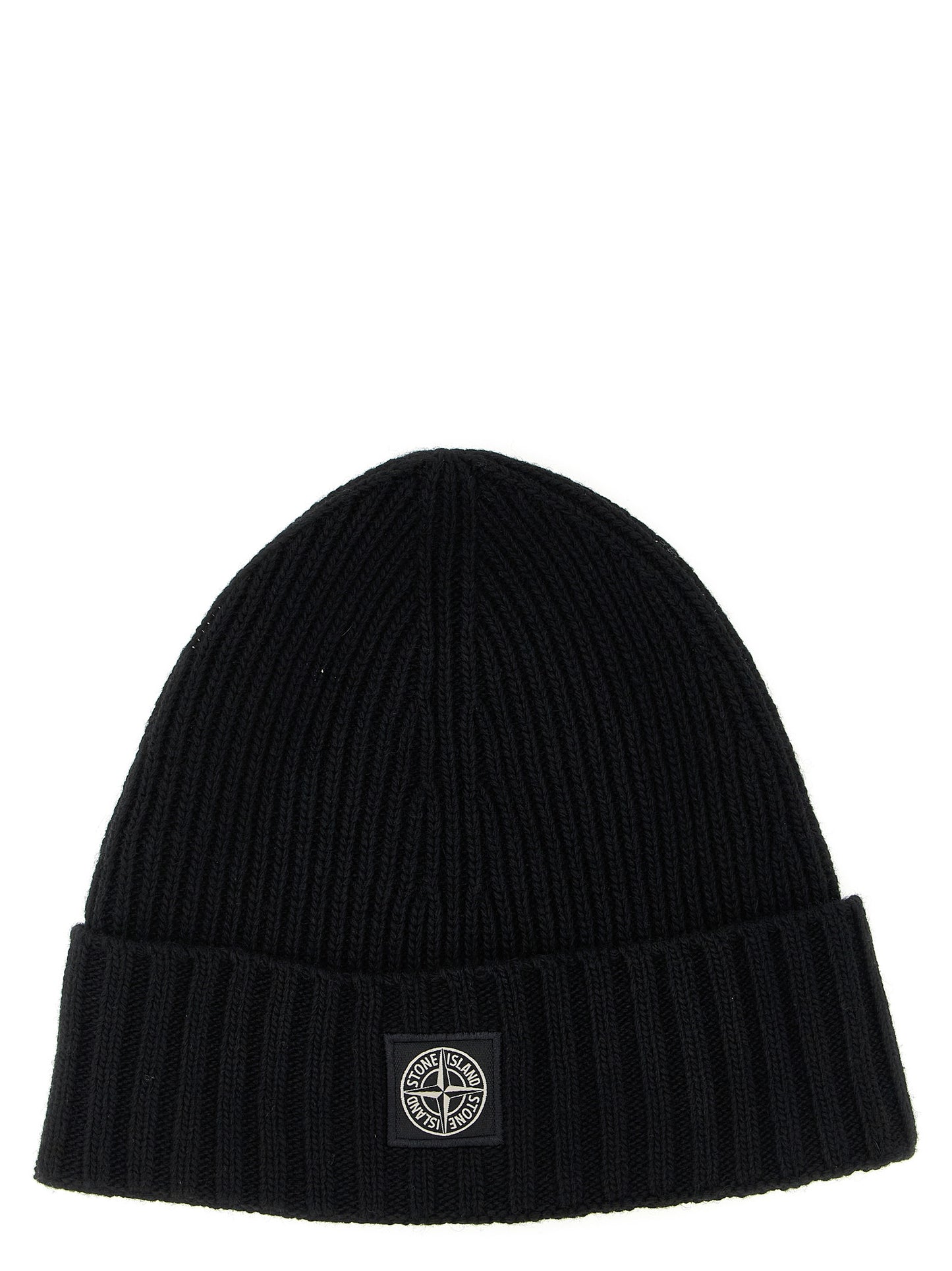 Logo patch beanie Hats