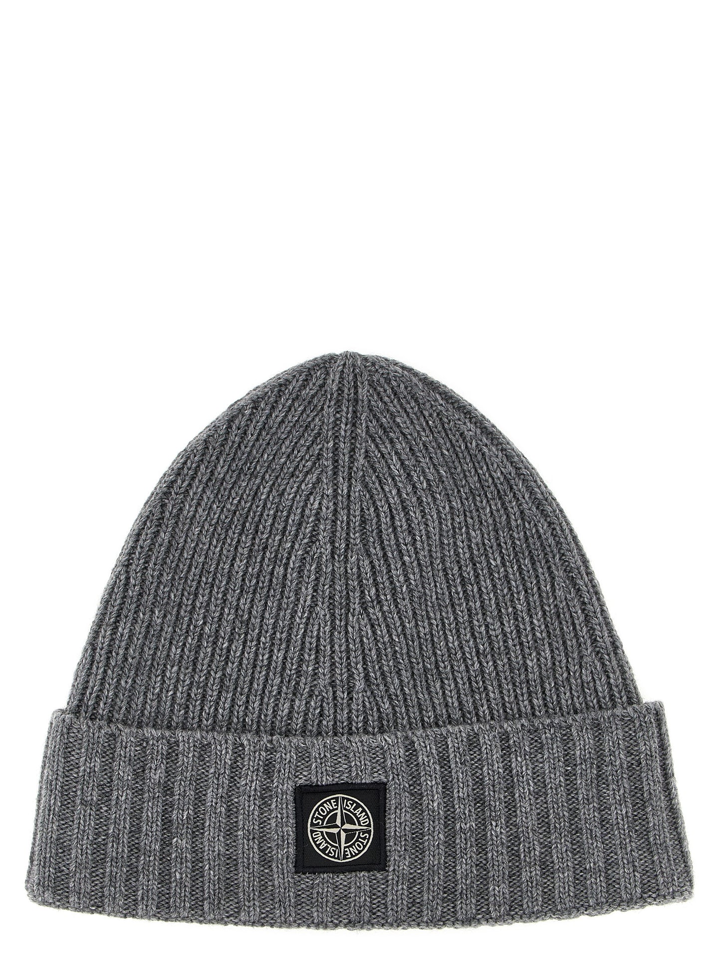 Logo patch beanie Hats