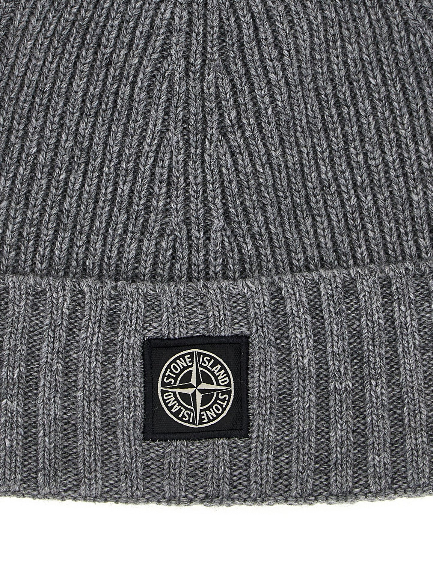 Logo patch beanie Hats