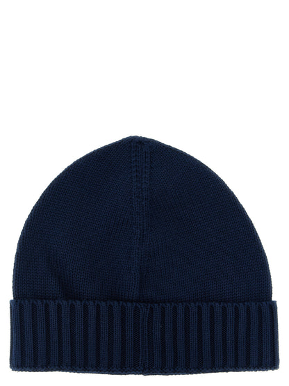 Logo patch beanie Hats