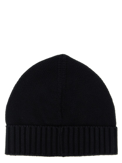Logo patch beanie Hats