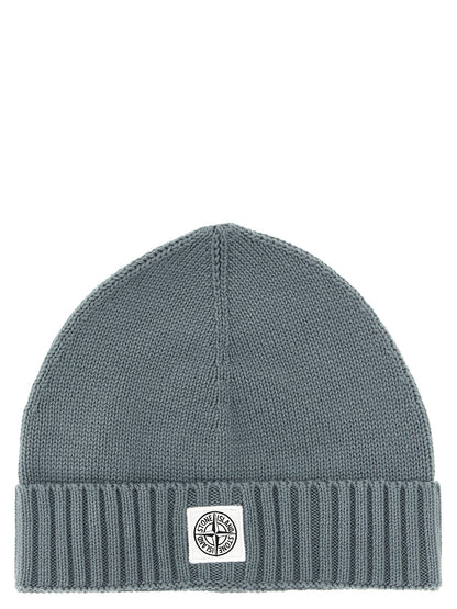 Logo patch beanie Hats