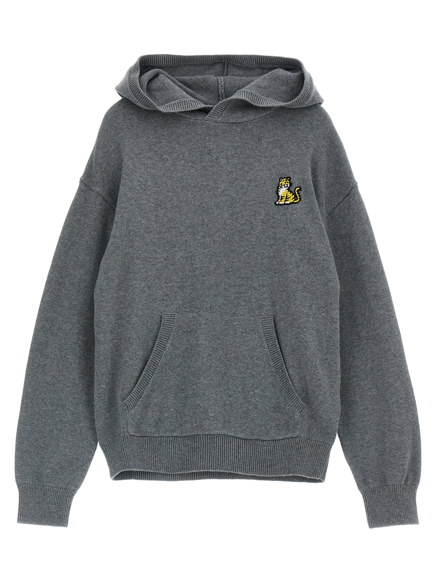 Logo embroidery hooded sweater Sweater, cardigans