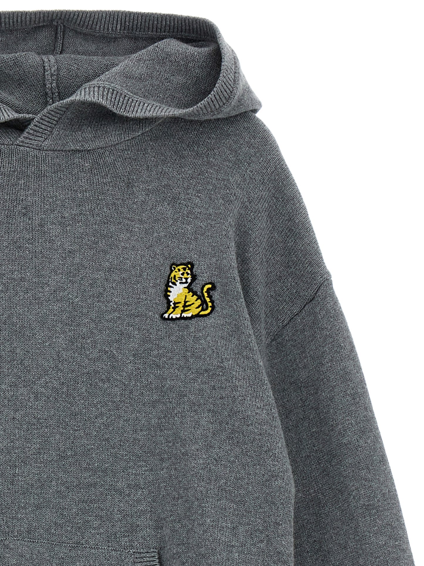 Logo embroidery hooded sweater Sweater, cardigans