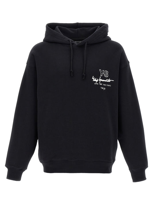 'Y-3 Graphic FT' hoodie Sweatshirt