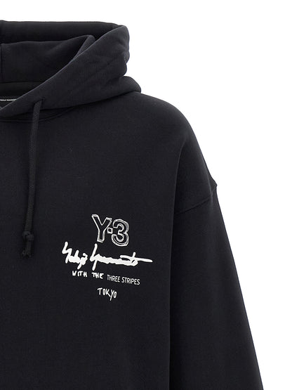 'Y-3 Graphic FT' hoodie Sweatshirt