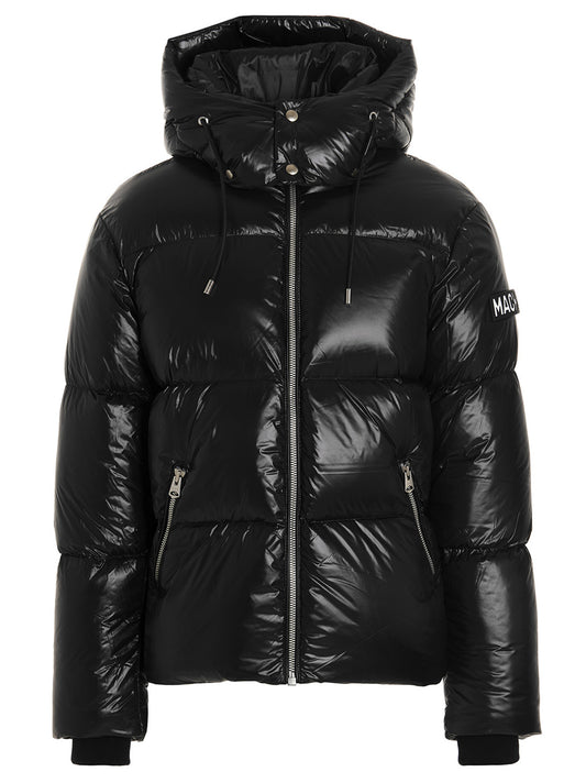 Logo patch down jacket Down jacket, Parka, Casual jackets
