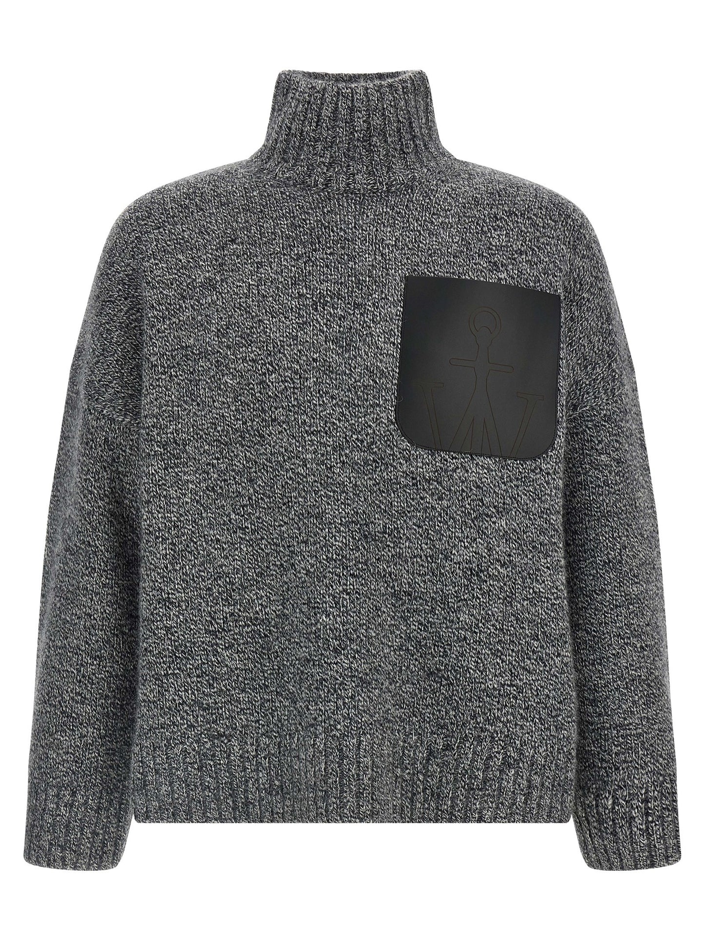 'Leather Patch Pocket' sweater Sweater, cardigans