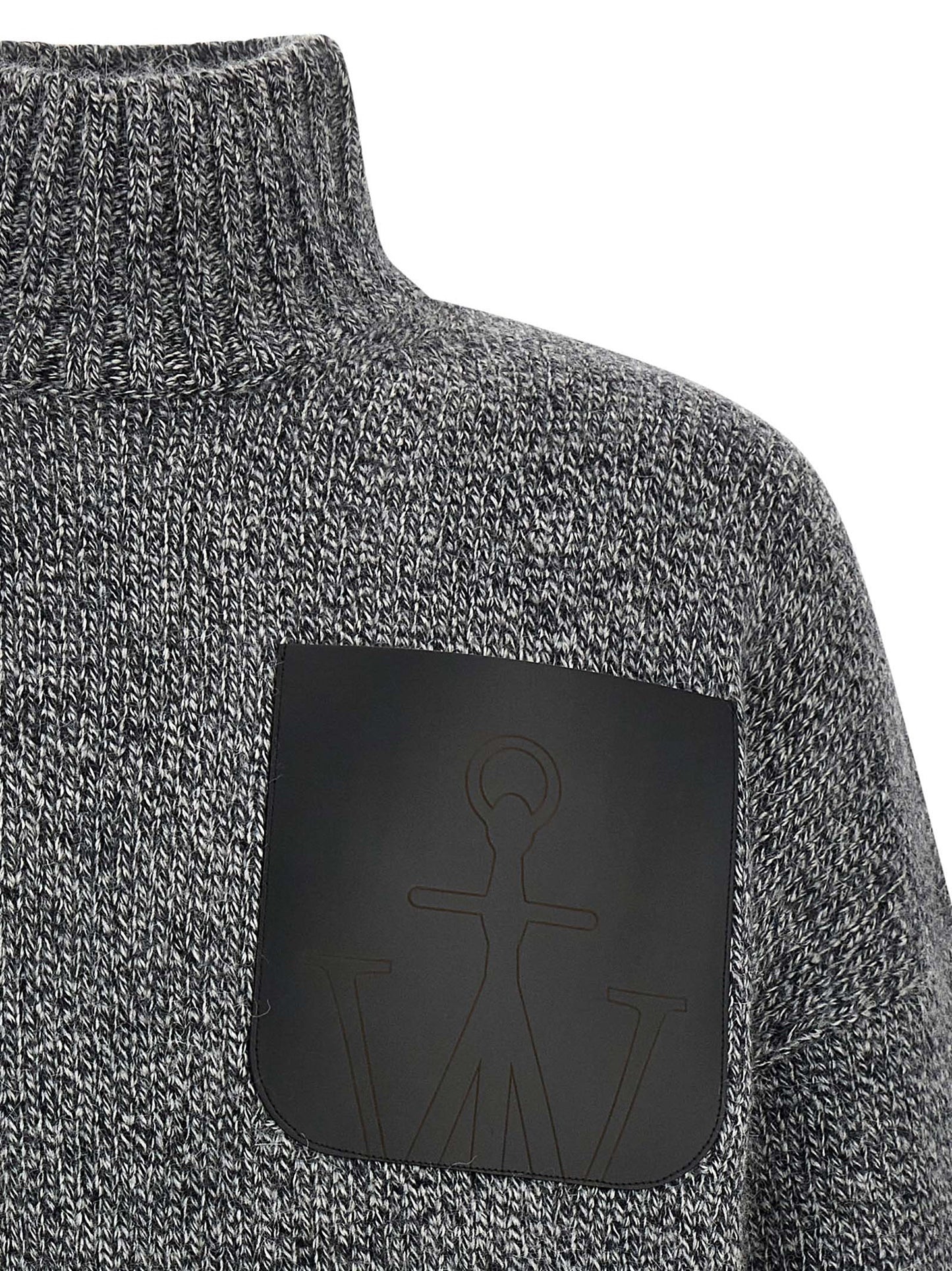 'Leather Patch Pocket' sweater Sweater, cardigans