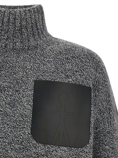 'Leather Patch Pocket' sweater Sweater, cardigans