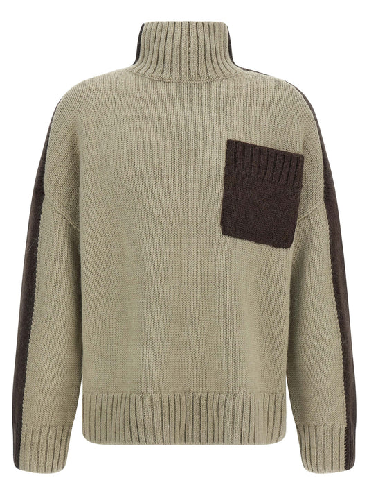 'Two Tone Patch Pocket' sweater Sweater, cardigans