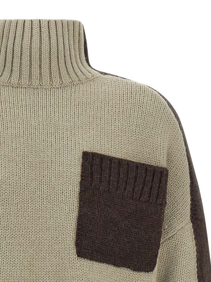 'Two Tone Patch Pocket' sweater Sweater, cardigans