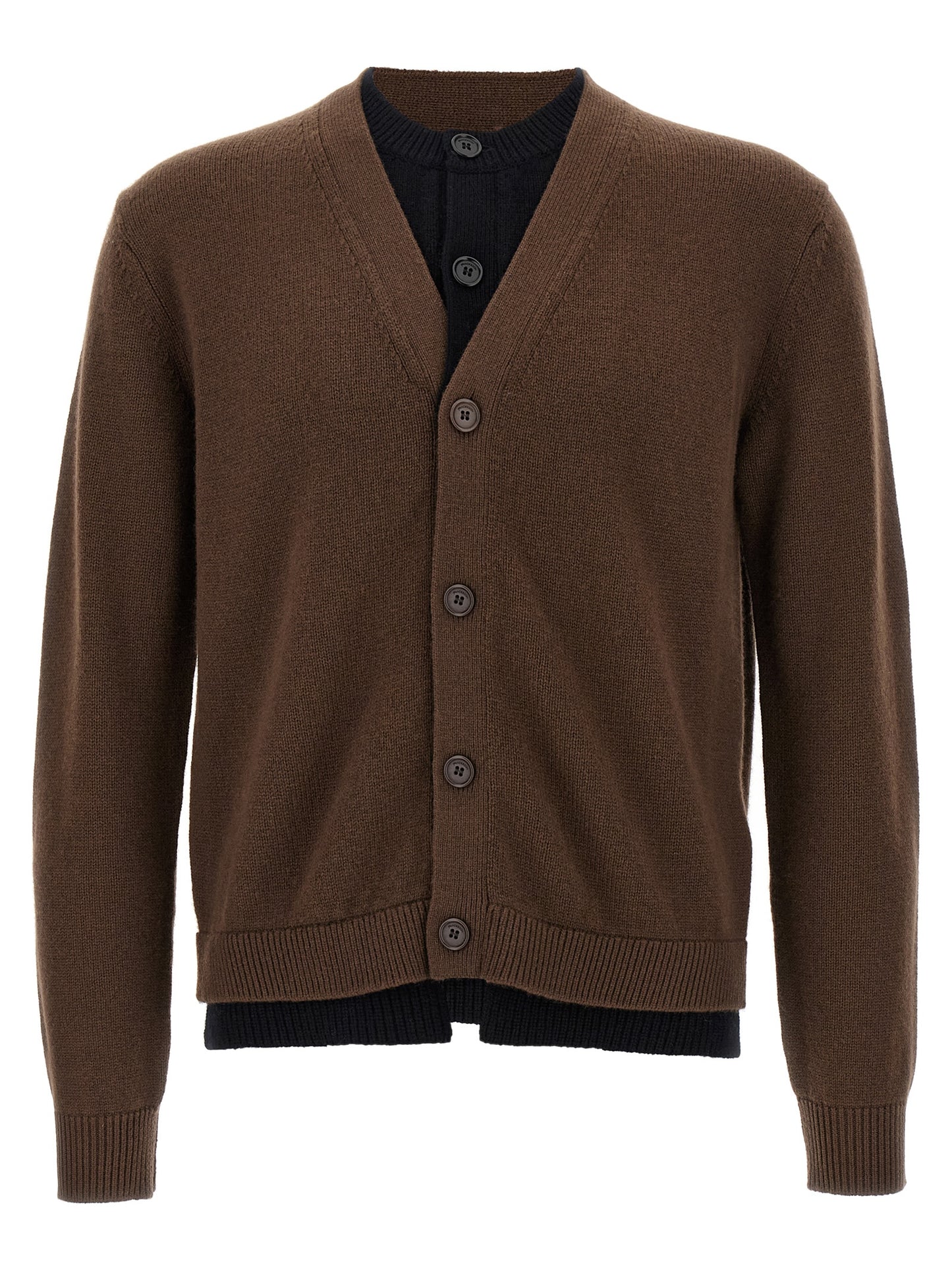 'Contrast Layered' cardigan Sweater, cardigans