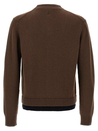 'Contrast Layered' cardigan Sweater, cardigans