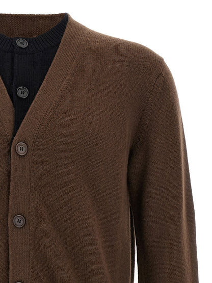 'Contrast Layered' cardigan Sweater, cardigans