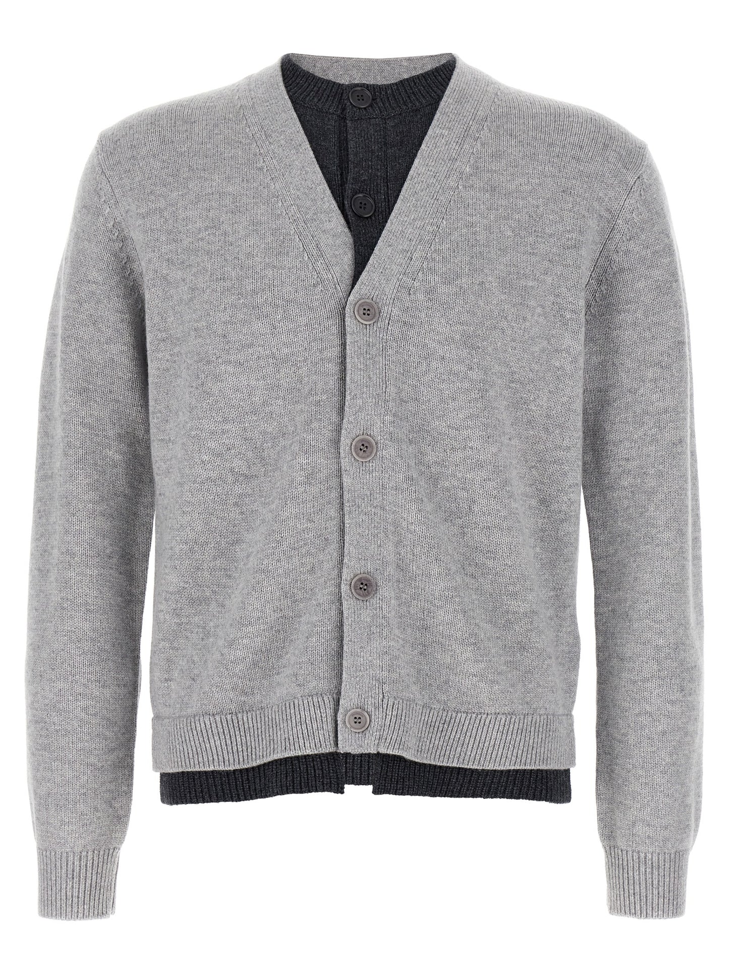 'Contrast Layered' cardigan Sweater, cardigans