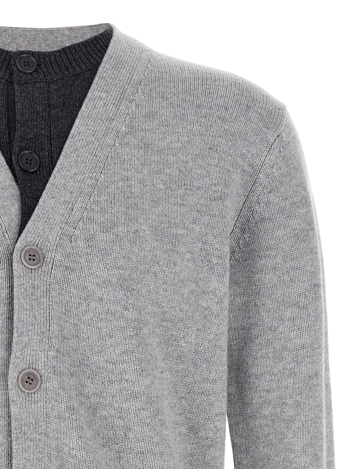 'Contrast Layered' cardigan Sweater, cardigans