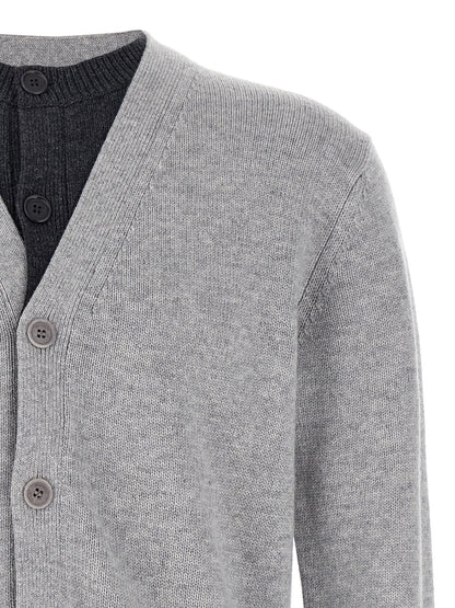 'Contrast Layered' cardigan Sweater, cardigans