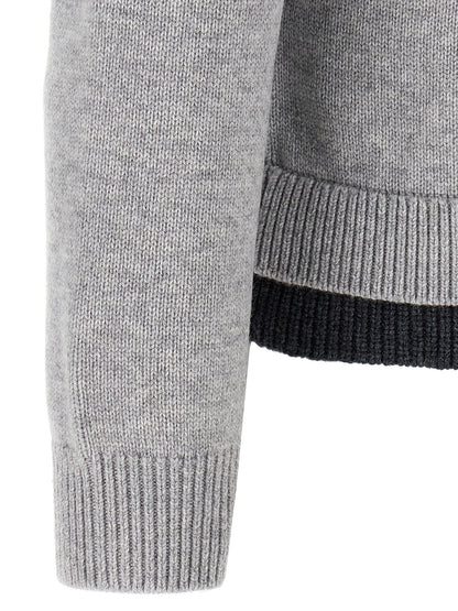 'Contrast Layered' cardigan Sweater, cardigans