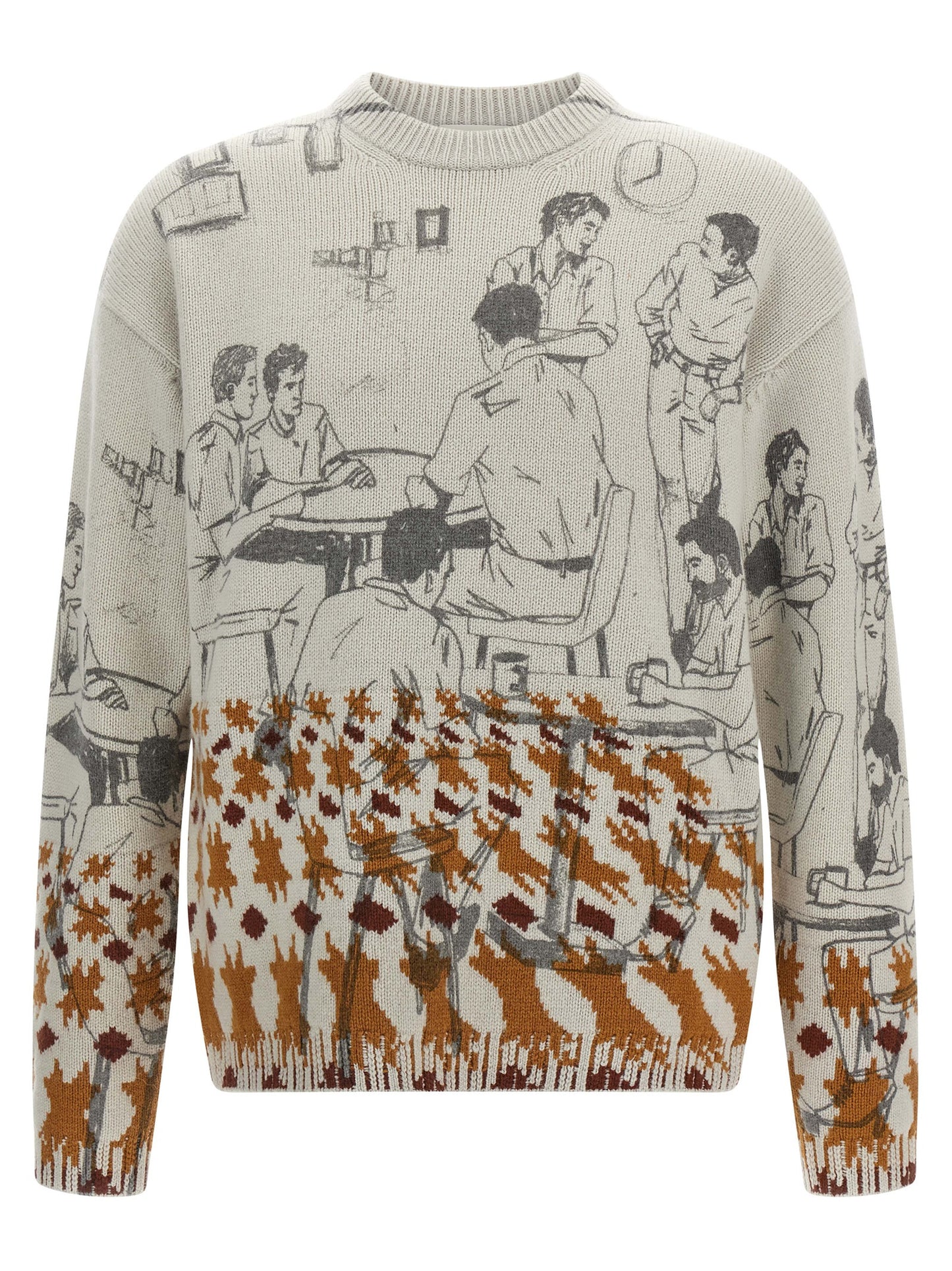 Jacquard pattern sweater Sweater, cardigans