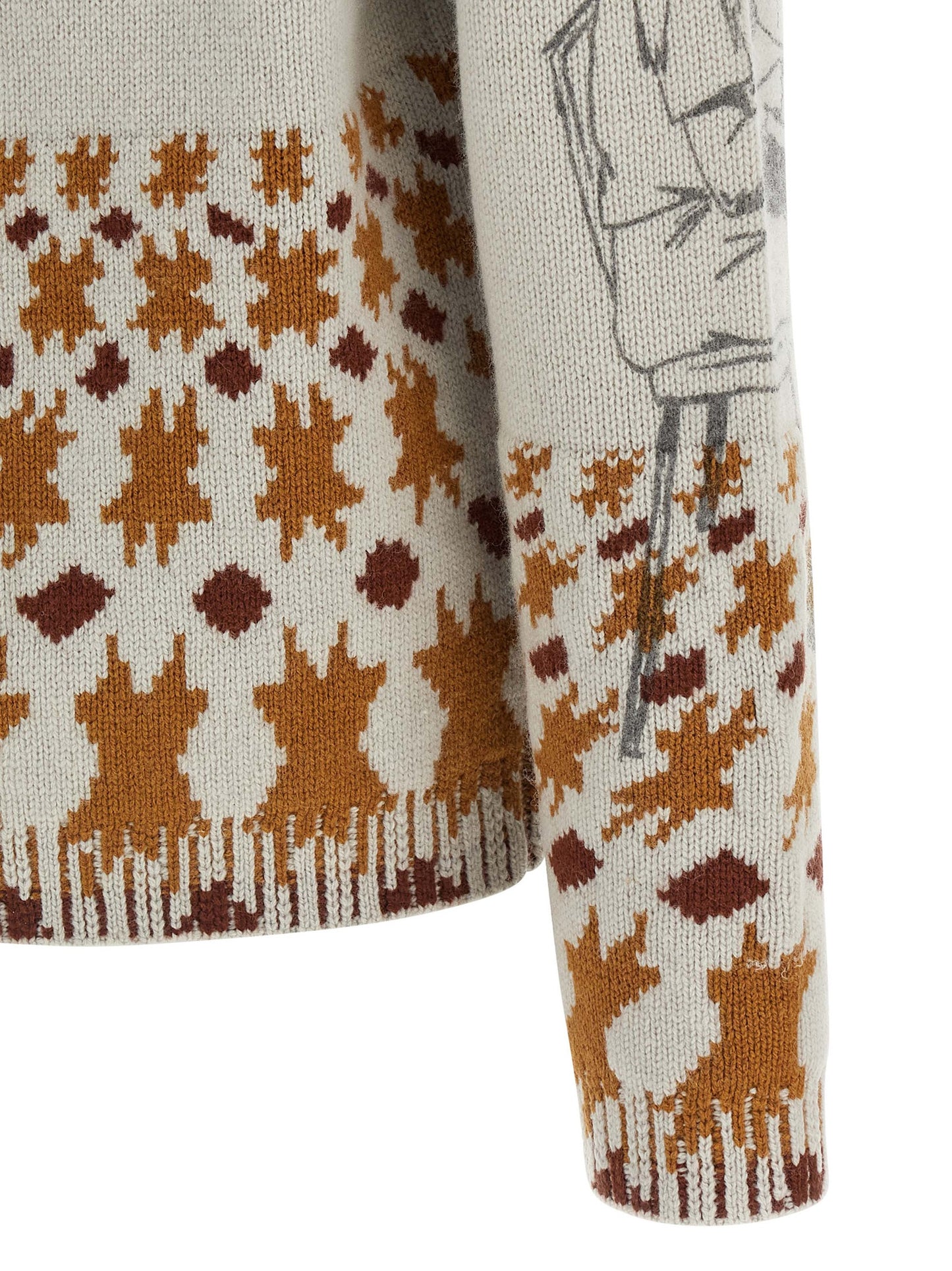 Jacquard pattern sweater Sweater, cardigans