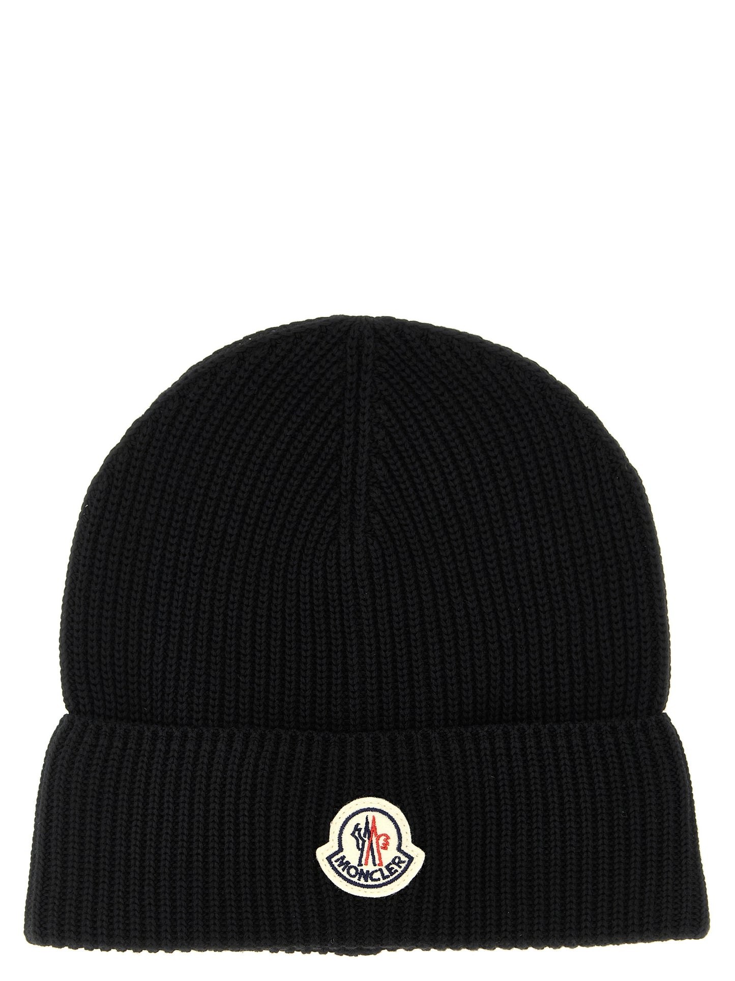 Logo patch beanie Hats