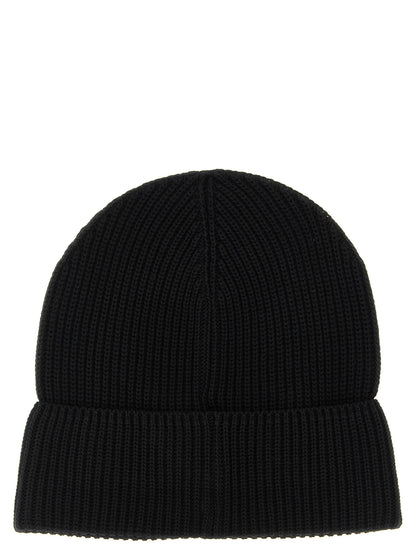 Logo patch beanie Hats