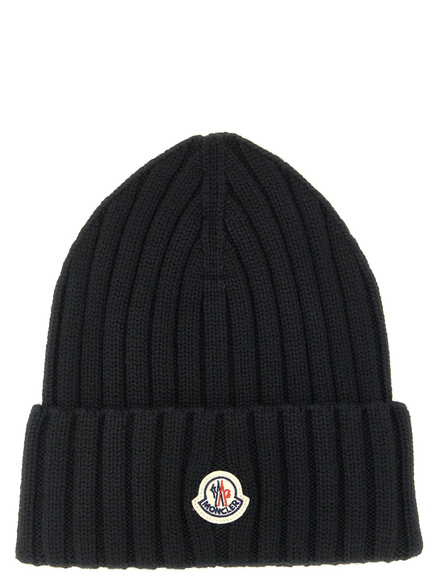 Logo patch beanie Hats
